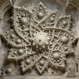 a beautiful 3 d painting of a huge sprawling fractal cathedral interior populated by mandelbrot fractals by android jones, unreal engine, carved stone, carved soap, white color scheme, volumetric lighting, octane render, dramatic lighting, glowing, carved marble, opalescent, sacred geometry, religious, angelic, catholicpunk, stark, 8 k, ultra detailed