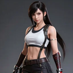 tifa lockhart, intricate, elegant, highly detailed, smooth, sharp focus, award - winning, masterpiece, in the style of tom bagshaw, cedric peyravernay, peter mohrbacher, pinterest