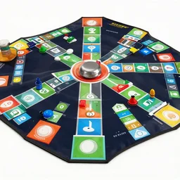 futuristic chutes and ladders board game