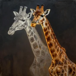 Geoffrey the giraffe Toys”R”Us dynamic lighting, cinematic, establishing shot, extremely high detail, shining, photo realistic, cinematic lighting, intricate line drawings, 8k resolution, oil painting on canvas