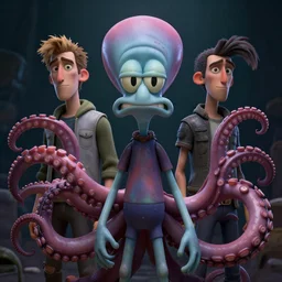 hyperrealistic mixed media image of squidward tentacles, stunning 3 d render inspired art by greg rutkowski and xiang duan and thomas eakes, perfect symmetry, realistic, highly detailed attributes and atmosphere, dim volumetric cinematic lighting, 8 k octane extremely hyper - detailed render, post - processing, masterpiece,