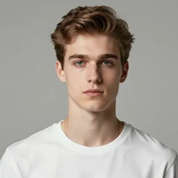 beautiful hyperrealistic matte portrait attractive young white male