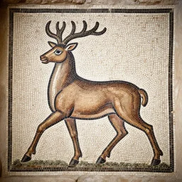 ancient roman mosaic faun