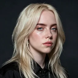 portrait of billie eilish by ilya kuvshinov
