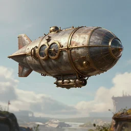 steampunk zeppelin, Unreal Engine, ArtStation