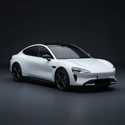 product photo concept for a simple minimalist car designed by apple inc,