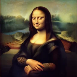 mark zuckerberg posing exactly like mona lisa, oil painting