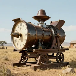 time travel machine, time travel to the times of wild west 1 8 8 4 year, sharp, masterpiece, highly detailed, photorealistic, octane render, 8 k, unreal engine 5, trending on artstation