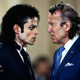 michael jackson angry staring Joe biden