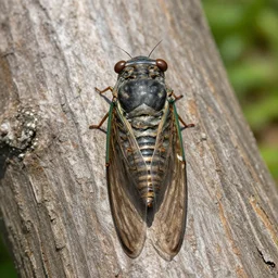 a cicada the size of a bean