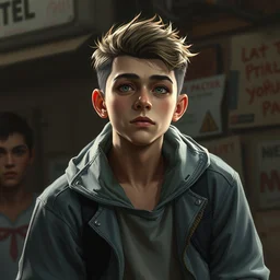 stupid young broke, concept art, wlop, digital painting, trending on artstation, highly detailed, epic composition, official media, 8 k uhd