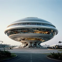 futuristic dwelling by buckminster fuller and syd mead, contemporary architecture, photo journalism, photography, cinematic, national geographic photoshoot