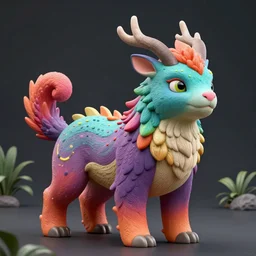 a colorful fauna animal, lowbrow, 8 k, matte painting, fantasy, avatar movie