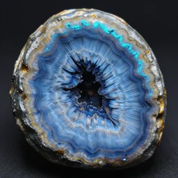 luminescent geode, f 1. 8, macro