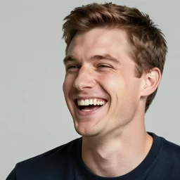 a white man laughs of meme