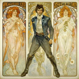 mike stoklasa, action lines, painting by'phil hale '!!! gaston bussiere, craig mullins, greg rutkowski, alphonse mucha,