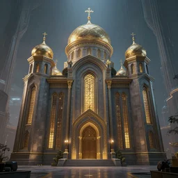 jewish synagogue, style artstation, style greg rutkowsk, octane render, unreal engine 6, epic game graphics, fantasy, ciberpunk, conceptual art, ray tracing