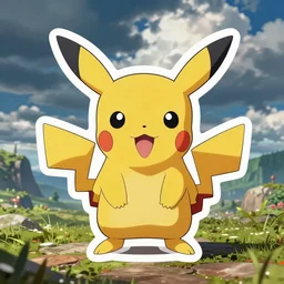cute miss mascot kapoera kapoera hitmontop pokemon sticker art, cronobreaker, beeple game icon