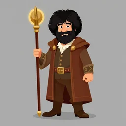 an ultra detailed vector image of bob ross dressed as a fantasy bard, d & d, epic fantasy, concept art by alphonse mucha and greg rutkowski, octane render, 8 k, detailed face