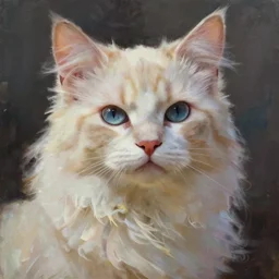 humanoid feline hybrid, concept art oil painting, portrait ethereal by jama jurabaev, greg rutkowski extremely detailed, brush hard, artstation, soft light