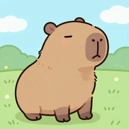 capybara pulling up, cool, cute