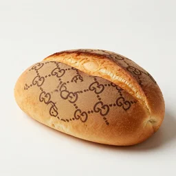 gucci bread, bread designed by gucci, bread with gucci pattern