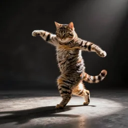 Cat sims breakdancing, full HD