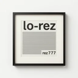 the lo - rez photo art by @ rez 7 7 7,