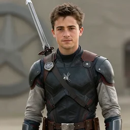 film still of young Emilio Estevez as Hawkeye in the Avengers