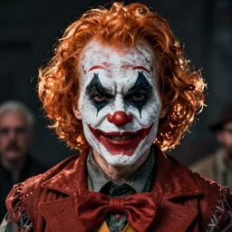 hyper realistic photo portrait zombie clown cinematic, greg rutkowski, james gurney, mignola, craig mullins, brom