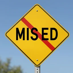 a misleading road sign