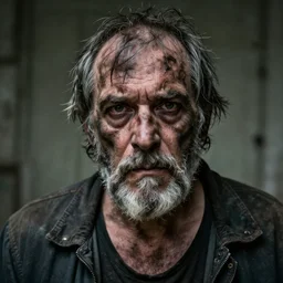 extremely ugly dirty old man
