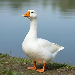 goose in the style of kurzgesagt