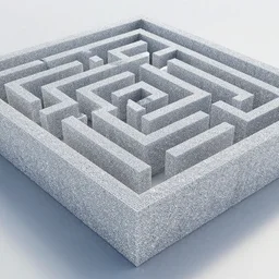 hedge maze made of diamonds
