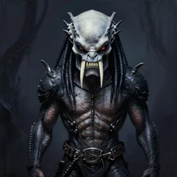 the predator ( 1 9 8 7 ), a digital painting by gottfried helnwein, emiliano ponzi, trending on cgsociety, gothic art, digital painting, deviantart, matte drawing