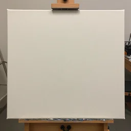 a realistic photo of a painting of nothing