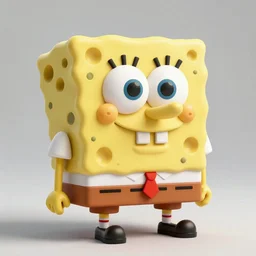 abstract geometrical SpongeBob SquarePants as cheese parametric forms, rendered in Houdini, hyper-realistic, octane render, studio lighting, 3D 8K HD trending on art station