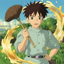 ginko showing a new mushi, mushishi by mutsumi akasaki, studio ghibli, artgem, mutsumi akasaki, shinkai, makoto, wallpaper splash art promo art