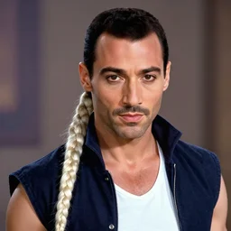 portrait of freddie mercury as elza from frozen movie, hyper realistic, detailed, life like, 4 k, - n 5
