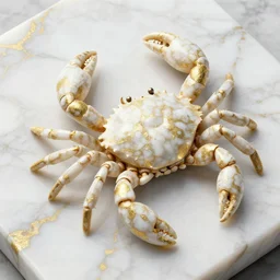 white calacatta gold marble, white and gold kintsugi, feminine shapes, crab shapes, spider shapes, scorpion shapes, tarantula shapes, stunning, highly detailed, intricately detailed, octane, 8 k, trending on artstation