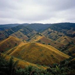 a brith colorful landscape by by steve mccurry