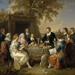 The feast, by george-stubbs
