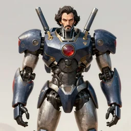louis pasteur in a mecha robot