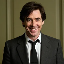 cinematic still of jim carrey from the mask as evil dr stephen hawking smiling mischievously
