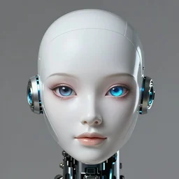 a magical robot head, artificial intelligence, highly detailed, digital painting, smooth, sharp, beautiful face, expressive eyes, 50mm, by noah bradley