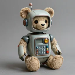 ( ( ( ( ( 1 9 5 0 s retro future robot super cute teddy bear. muted colors. ) ) ) ) ) by jean - baptiste monge!!!!!!!!!!!!!!!!!!!!!!!!!!!!!!