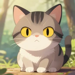 animal, cool cat, character, anime