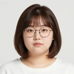 portrait of a slightly overweight korean girl with a Bob cut, bedhead, wearing round glasses, wearing a pastel pink hoodie, dramatic lighting, anime illustration by Greg rutkowski, yoji shinkawa, 4k, digital art, concept art, trending on artstation