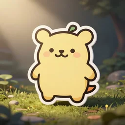 cute miss mascot chaffreux chaffreux purugly food sticker art, cronobreaker, beeple game icon