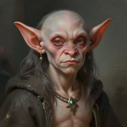 beautiful goblin, highly detailed, digital painting, artstation, sharp focus, illustration, art by tan zi and ayanamikodon and alphonse mucha and wlop